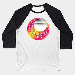 Ornamental waning moon Baseball T-Shirt